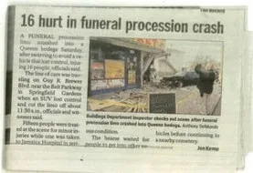 Bodega owner sues after funeral crash — News report